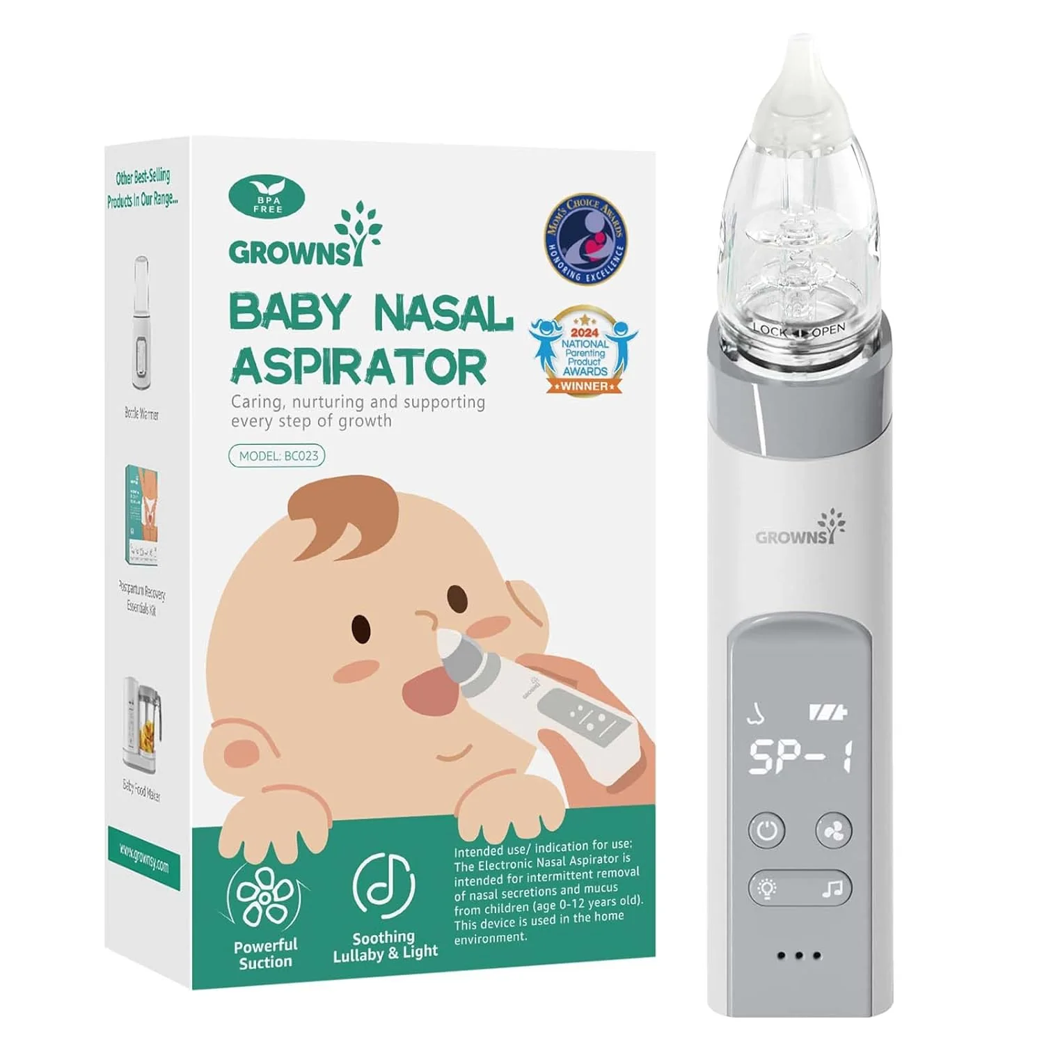 GROWNSY Baby Nasal Aspirator