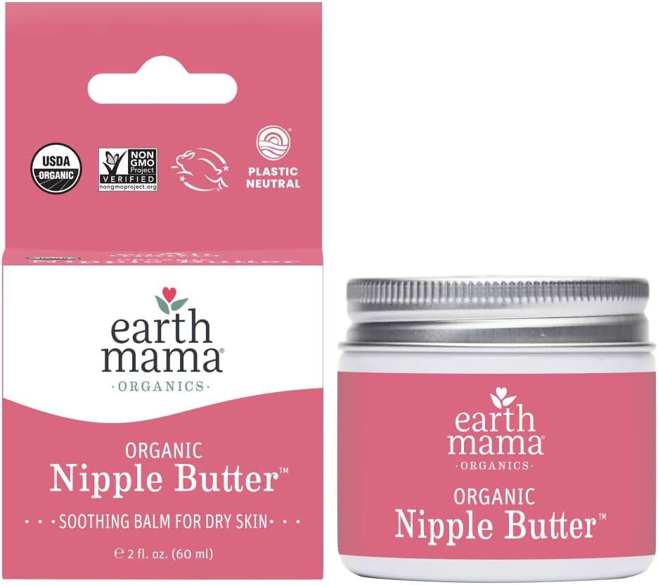 Earth Mama Organic Nipple Butter – A Gentle Breastfeeding Essential for Soothing Dry Skin