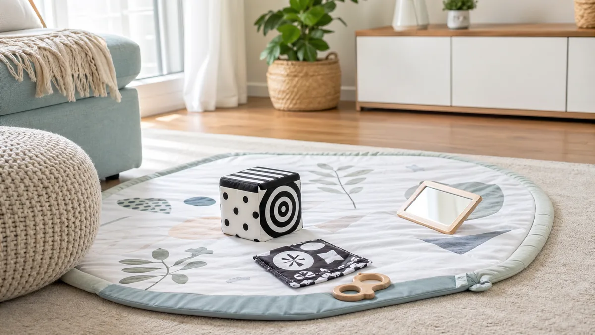 Tummy Time Without Turning the Floor Into a Toy Store