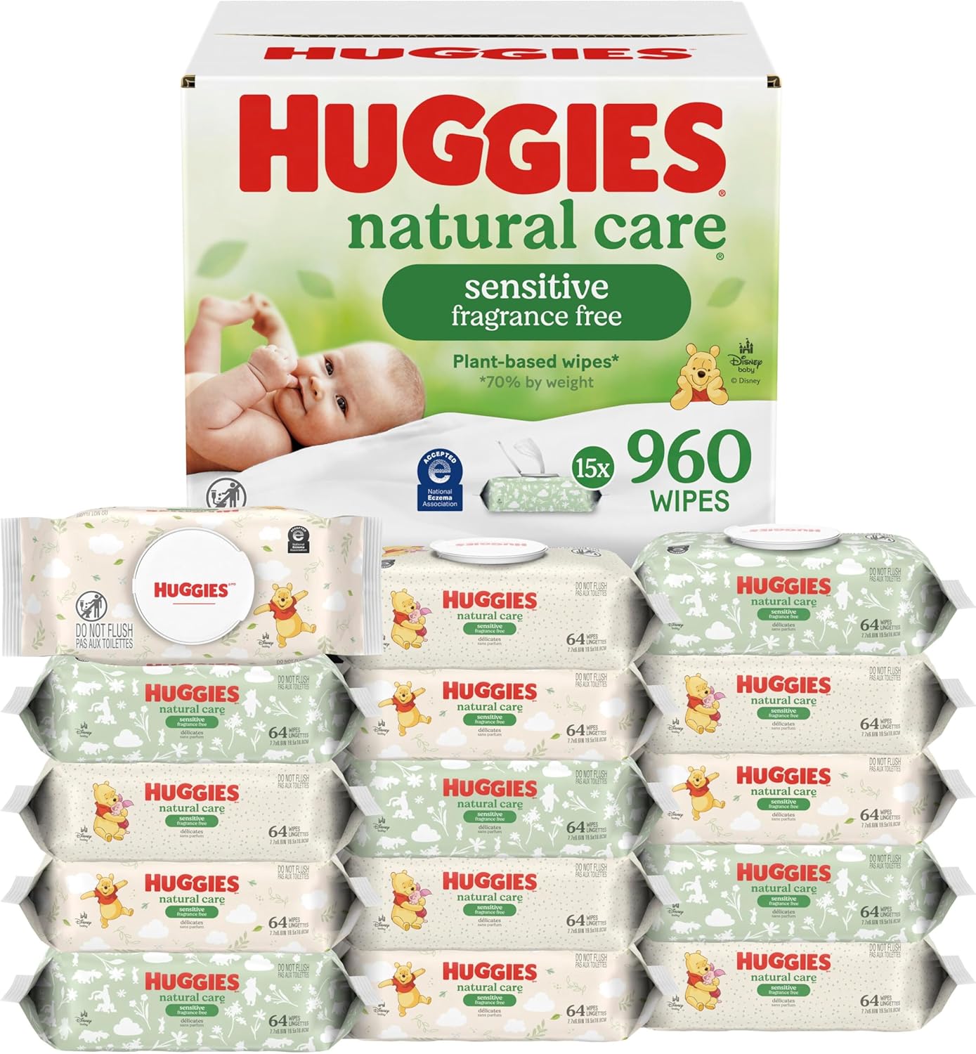 Huggies Natural Care Sensitive Baby Wipes